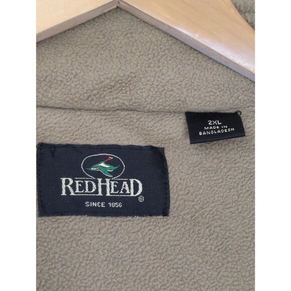 RedHead Utility Vest Mens 2XL Green Fleece Lined Hunting Camping Outdoor Travel - Picture 8 of 11